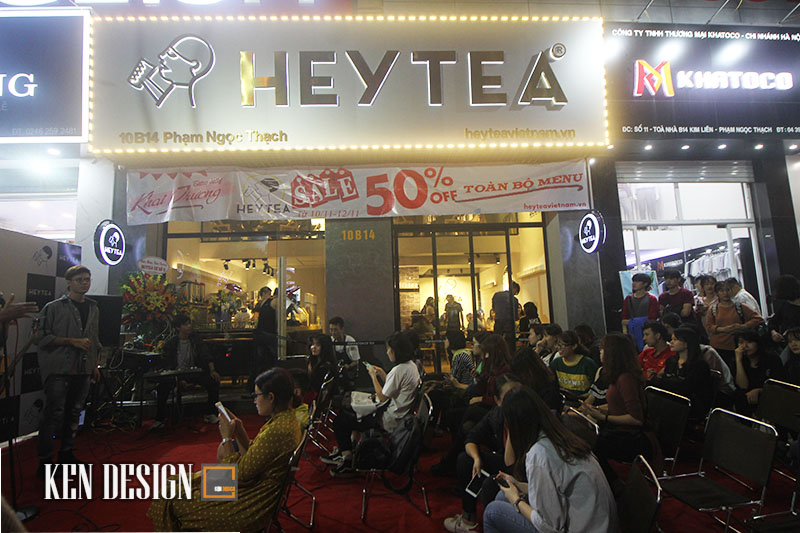 Thiết kế quán trà sữa Heytea